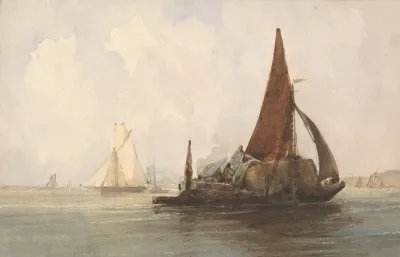 Hay Barge In A Calm Sea