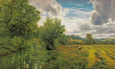 Hayfield Near Days Lock Oxon
