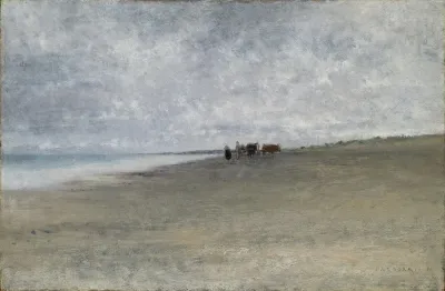 Hazy Weather By The Sea