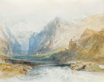 He Domleschg Valley Looking North To The Gorge At Rothenbrunnen