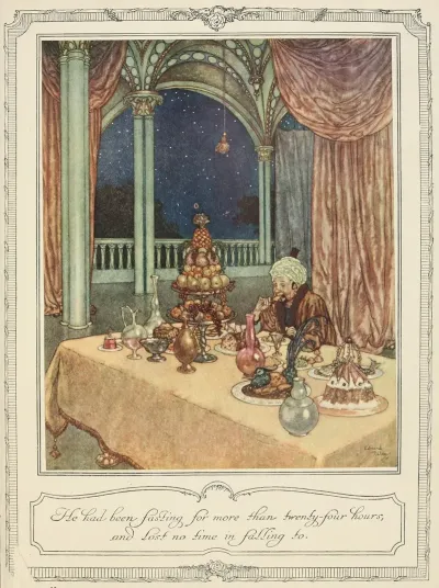 He Had Been Fasting For More Than Twenty Four Hours And Lost No Time In Falling To