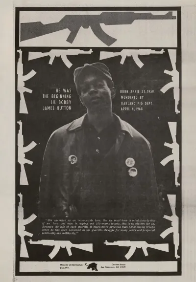 He Was The Beginning Lil Bobby James Hutton Born April 21 1950 Murdered By Oakland Pig Dept April 6 1968