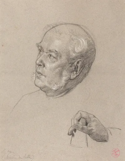 Head And Hand Of A Man Throwing Dice