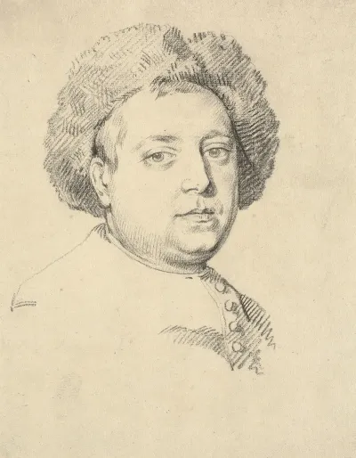 Head And Shoulder Portrait Of A Man In A Fur Cap