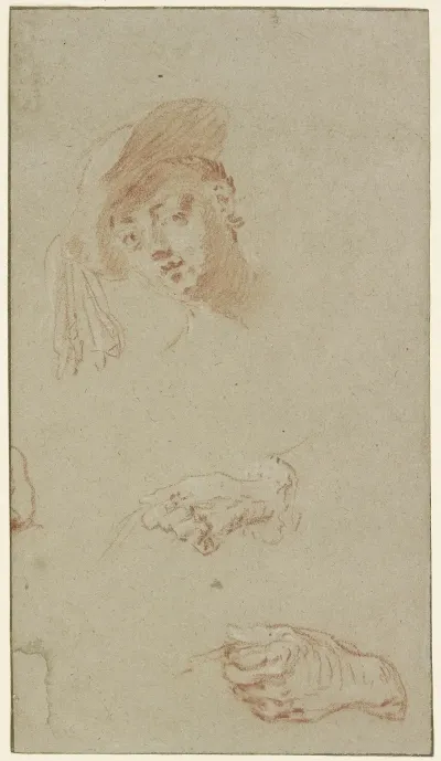 Head And Two Hands