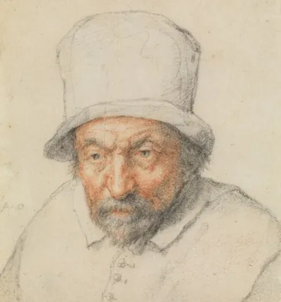 Head Of A Bearded Man In A Hat