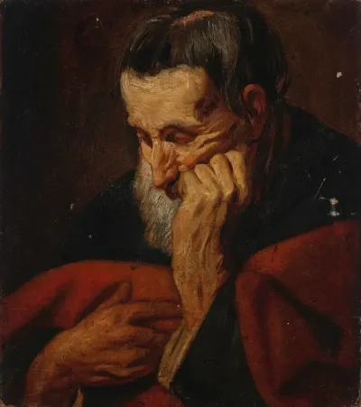 Head Of A Bearded Man Possibly An Apostle 2