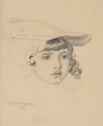Head Of A Child In A Beret