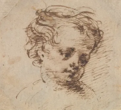 Head Of A Child Looking To Right