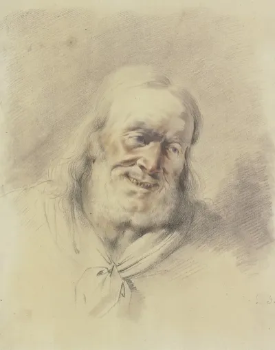 Head Of A Laughing Old Man