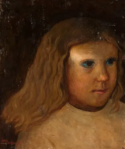 Head Of A Little Girl With Unloosed Hair