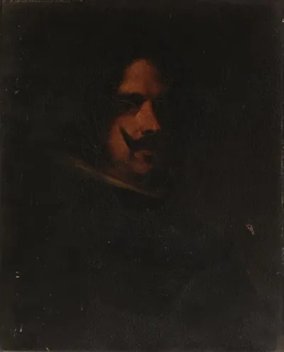 Head Of A Man Copy After Diego Velazquez