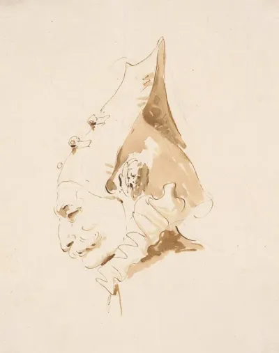 Head Of A Man In Profile To The Left