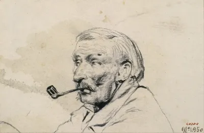 Head Of A Man Smoking A Pipe 2