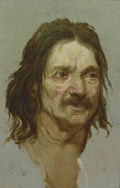 Head Of A Man With A Moustache