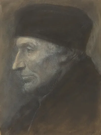 Head Of A Man With A Skullcap
