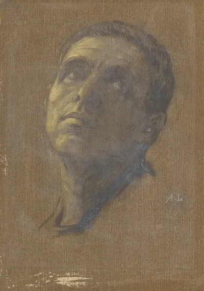 Head Of A Man With Upturned Eyes