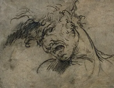 Head Of A Screaming Man Recto