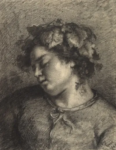 Head Of A Sleeping Bacchante