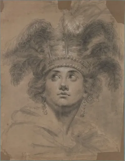 Head Of A Woman Allegory Of America