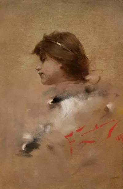 Head Of A Woman In Profile 2