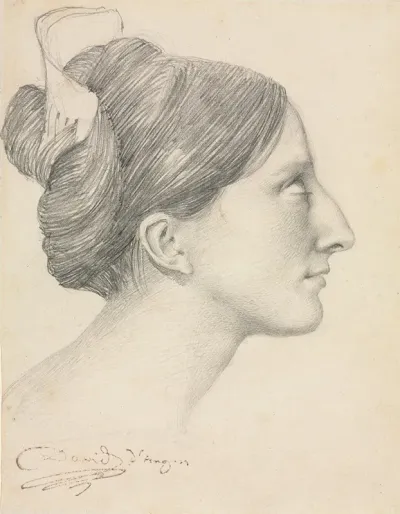 Head Of A Woman In Profile George Sand