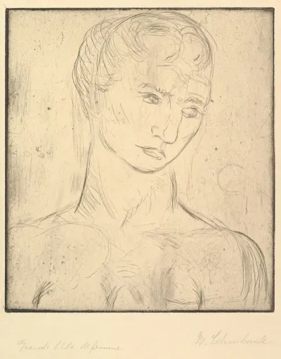 Head Of A Woman Kopf Gros