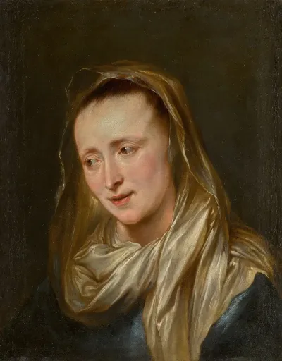Head Of A Woman Probably The Virgin