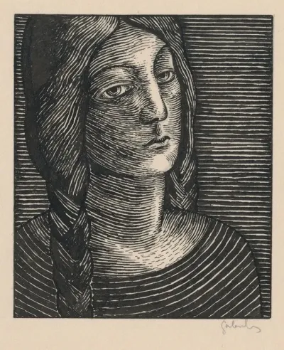 Head Of A Woman With Long Braids