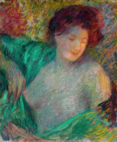 Head Of A Young Girl Facing Her Left