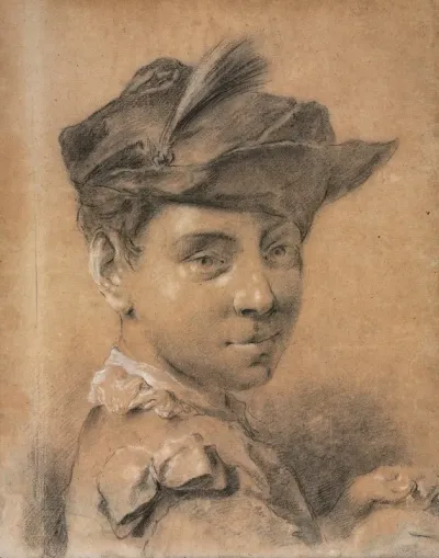 Head Of A Young Man Wearing A Hat