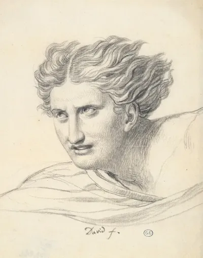 Head Of A Young Woman Fright