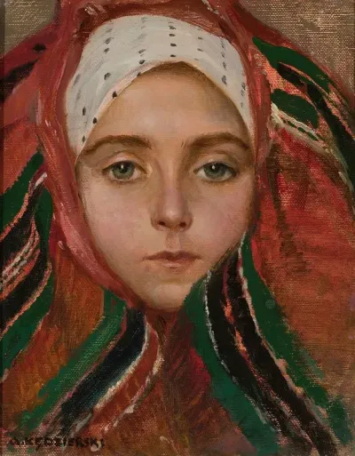 Head Of A Young Woman From Lowicz