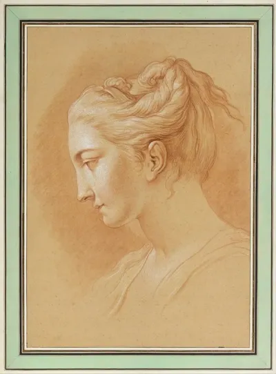 Head Of A Young Woman In Profile To Left