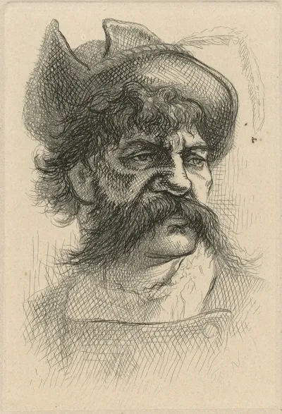 Head Of Man With Renaissance Hat
