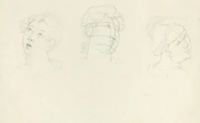 Head Of Mary Magdalen And Two Saints
