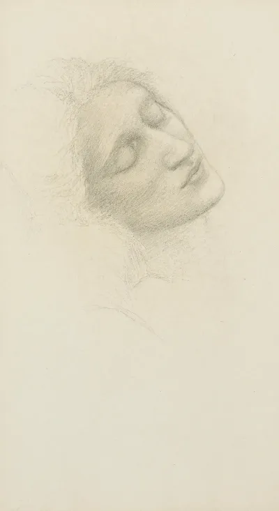 Head Of Miss Margaret Elizabeth Benson Later Mrs Margaret Drummond 1856 1941