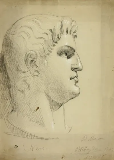 Head Of Nero In The British Museum