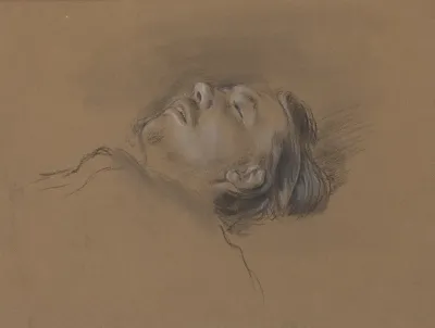 Head Of The Fallen Jockey Study For Scene From The Steeplechase The Fallen Jockey