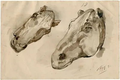 Head Of Two Horses