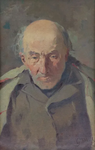 Head Study Of A Church Beggar