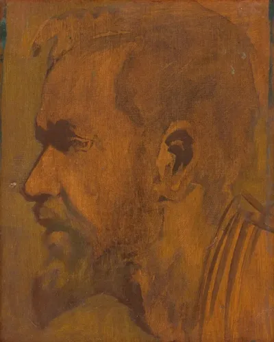 Head Study Of A Thinker