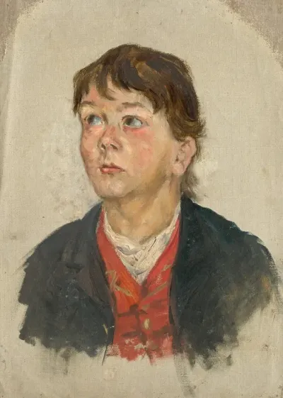 Head Study Of A Woman In Three Quarter Profile