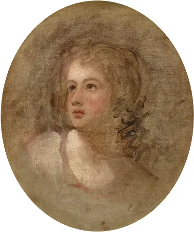 Head Study Of A Young Girl