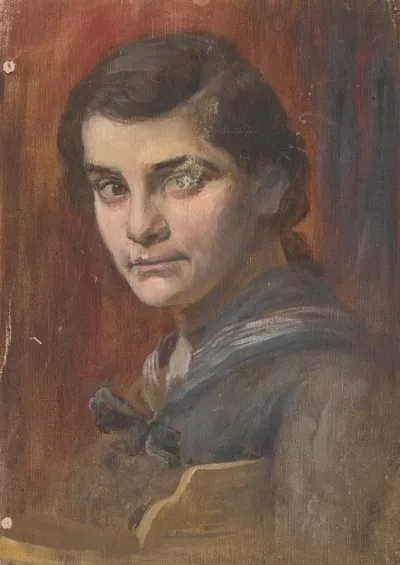Head Study Of A Young Man Aurel Ballo