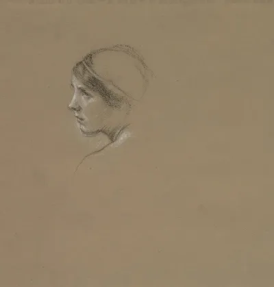 Head Study Of A Young Woman