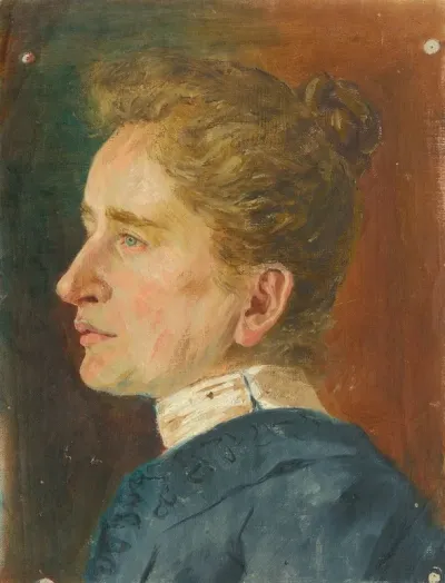 Head Study Of An Older Woman In Profile