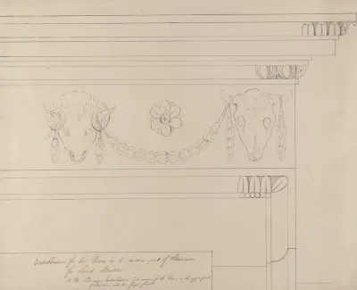 Headfort House Ireland Detail Of Entablature In The Staircase