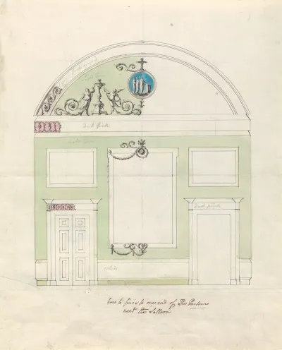 Headfort House Ireland Elevation Of One End Of The Parlor