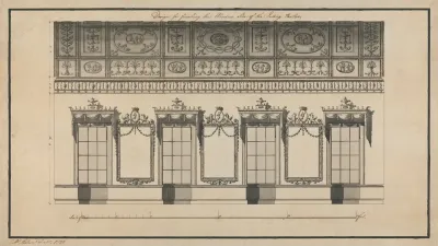 Headfort House Ireland Elevation Of The Eating Parlor 2